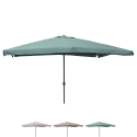 Haveparasol 3x4 med centralt stang og håndsving Cuba Egenskaber
