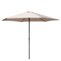 Rund haveparasol med centralt skaft, 3m - Cuba Udsalg