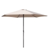 Rund haveparasol med centralt skaft, 3m - Cuba Udsalg