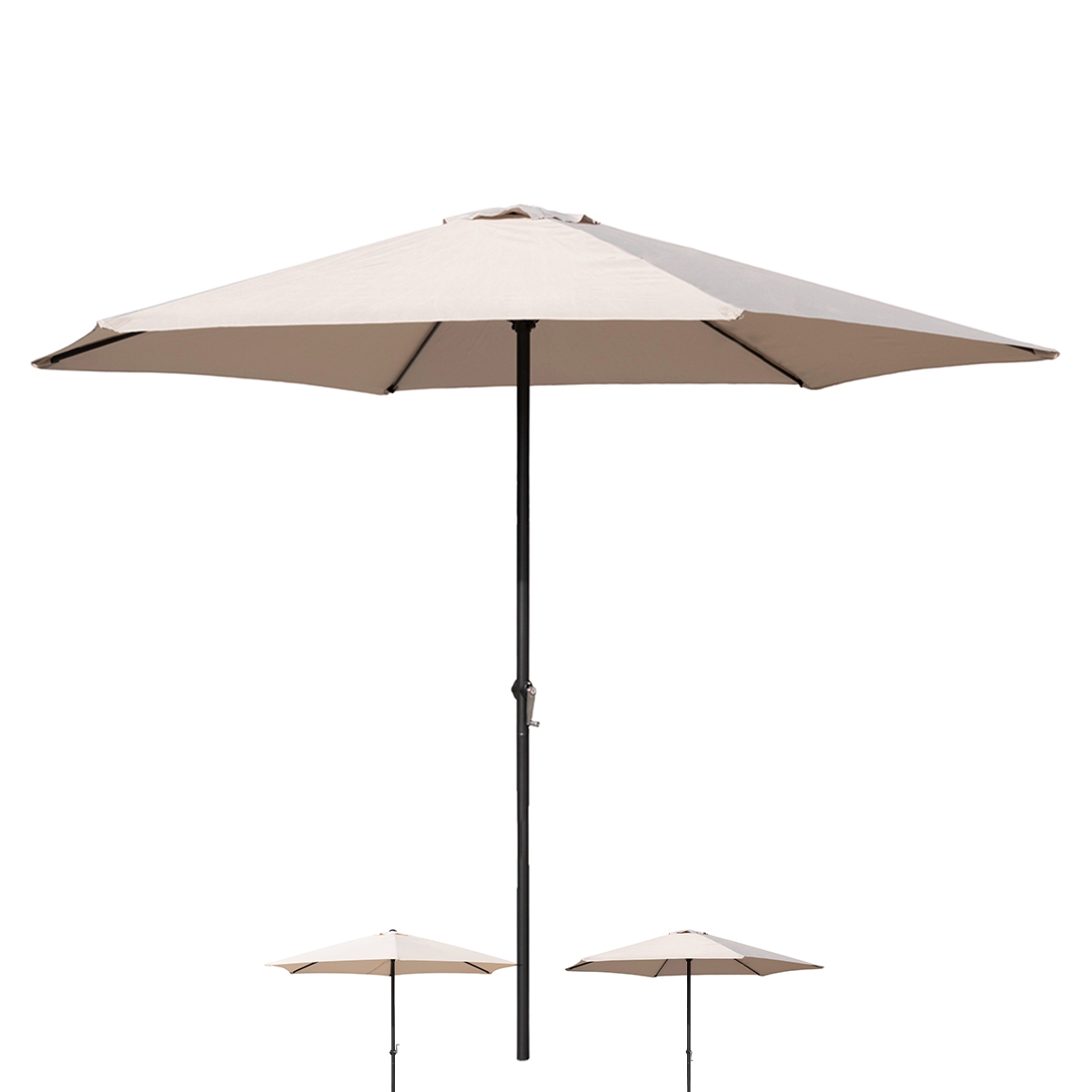 Rund haveparasol med centralt skaft, 3m - Cuba Kampagne Rund haveparasol med centralt skaft, 3m - Cuba Kampagne