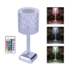 RGB touch-lampe, genopladelig med fjernbetjening og 4 funktioner Diamond Palace På Tilbud