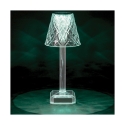 Genopladelig touch-lampe RGB med 4 justerbare lys Diamond Crystal Mængderabat