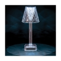 Genopladelig touch-lampe RGB med 4 justerbare lys Diamond Crystal Valgfri