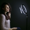Ring light LED selfie lampe med smartphoneholder Fira Tilbud