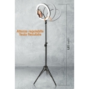 Ring light LED selfie lampe med smartphoneholder Fira 