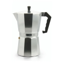 Espressomokakande i aluminium, 9 kopper, Morning Kampagne