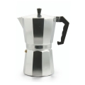 Espressomokakande i aluminium, 9 kopper, Morning Kampagne