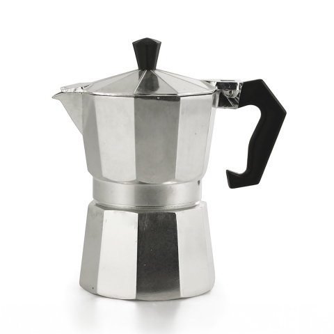 Traditionel mokkakande til kaffe, 2 kopper, aluminium, Morning Kampagne