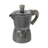 Moka kaffebrygger 3 kopper i aluminium med træeffekt håndtag Buon Caffè Kampagne