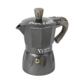 Espressokande 2 kopper i aluminiumlegering med træeffekt håndtag Buon Caffè Kampagne