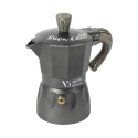 Klassisk moka kaffebrygger 1 kop med håndtag i trælook Buon Caffè Kampagne