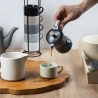 Klassisk moka kaffebrygger 1 kop med håndtag i trælook Buon Caffè På Tilbud