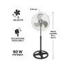 Stående ventilator med 3 vinger, justerbar højde og hældning Atmosphere Udvalg