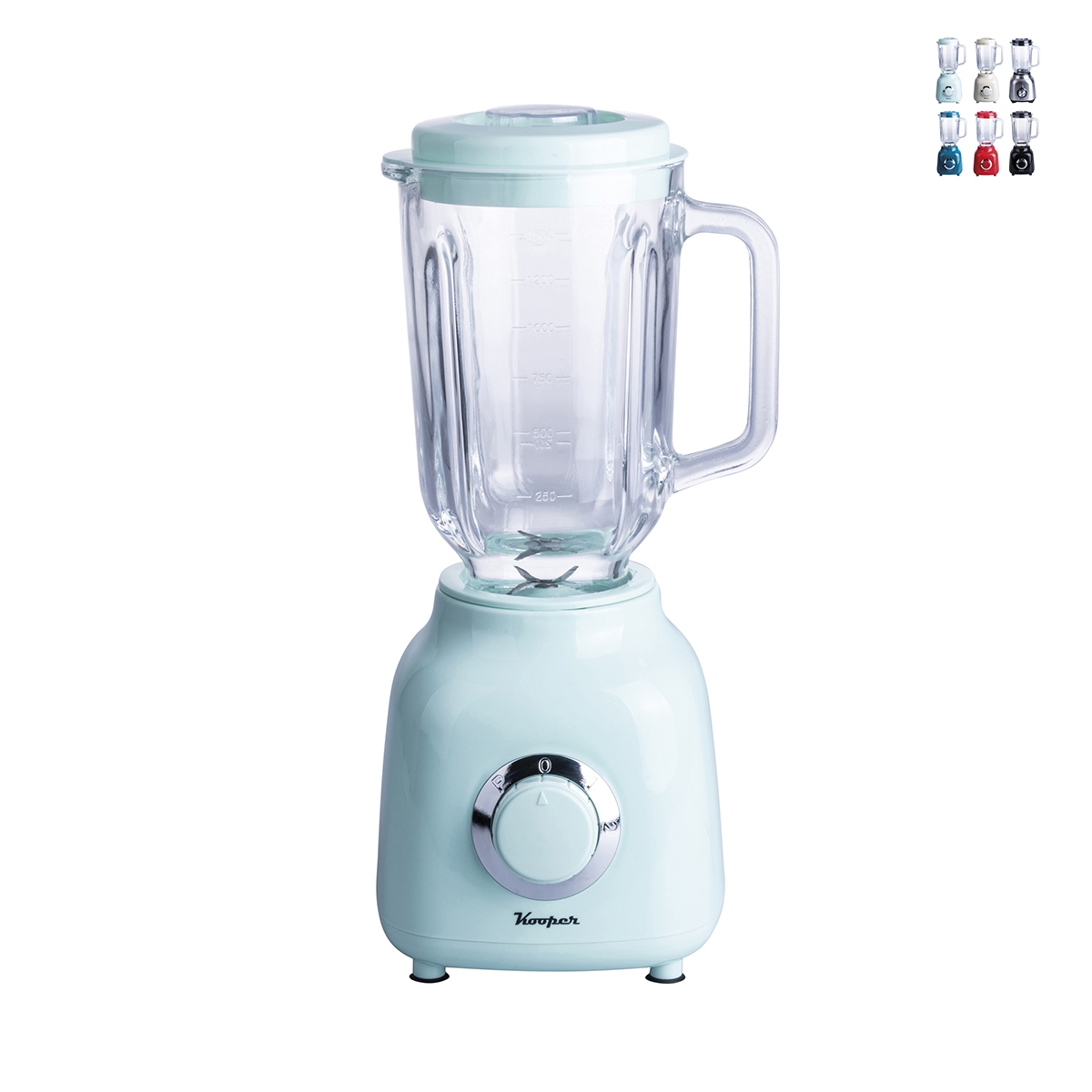 Elektrisk blender 500W med 1,5L glasbeholder og rustfri stålklinger Dari Rabatter Elektrisk blender 500W med 1,5L glasbeholder og rustfri stålklinger Dari Rabatter