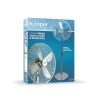 Norek gulvventilator med 4 aluminiumsblade og 3 hastigheder Egenskaber