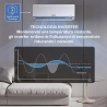 12000 BTU klimaanlæg med inverter varmepumpe og Wi-Fi King Model