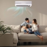12000 BTU klimaanlæg med inverter varmepumpe og Wi-Fi King På Tilbud