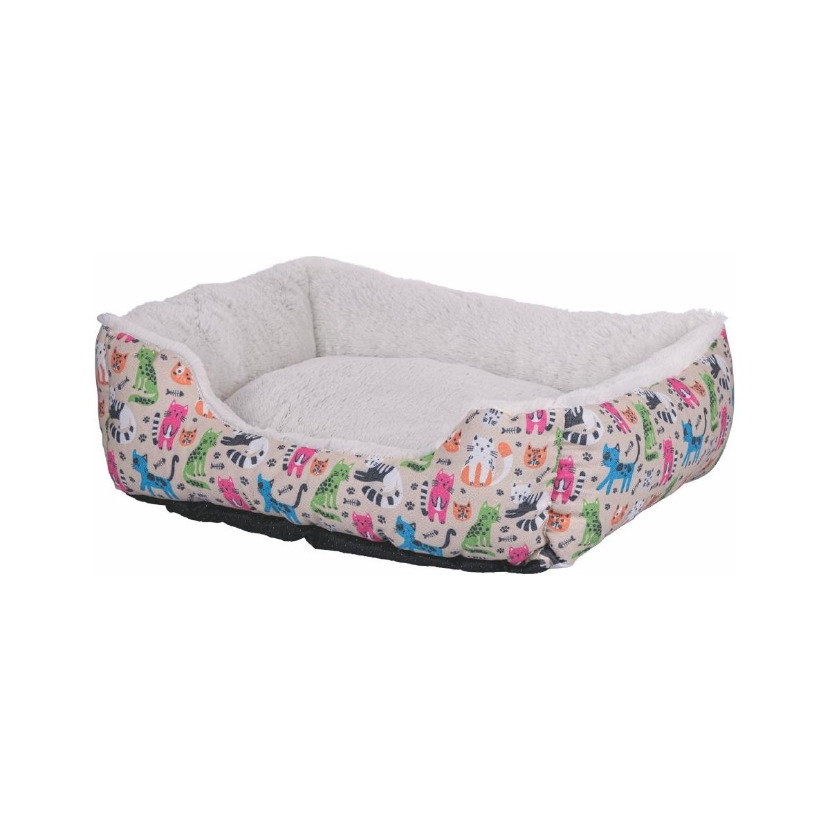 Indendørs hundeseng 55x45cm polstret med skridsikkert bund Kenza Kampagne Indendørs hundeseng 55x45cm polstret med skridsikkert bund Kenza Kampagne