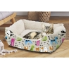 Indendørs hundeseng 55x45cm polstret med skridsikkert bund Kenza Udsalg