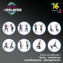 Multifunktionel pilates- og yogastang med elastikker Tera Udsalg