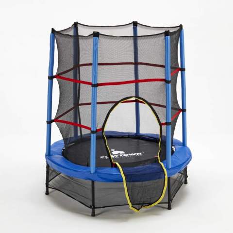 Frog Playtown lille mini trampolin 140cm net til mindre børn indendørs
