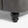 Dobbeltseng Chesterfield 160x190 cm i kunstlæder Chur 