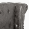 Dobbeltseng Chesterfield 160x190 cm i kunstlæder Chur Køb