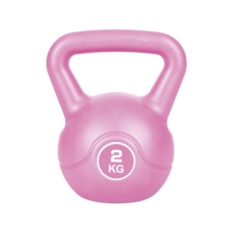 Kettlebell 2Kg med skridsikkert greb til fitnessøvelser Tibor Kampagne