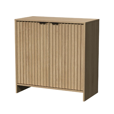 Træskab til stue, køkken eller kontor med 2 låger 80x40x72 cm Yuva Kampagne
