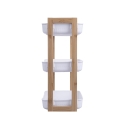 Mobil reol med 3 hylder i træ og plast 35x20,5x45cm Senia Tilbud
