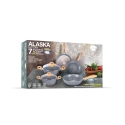 Keramisk non-stick inductive gryde- og pandesæt, 7 dele, Alaska På Tilbud
