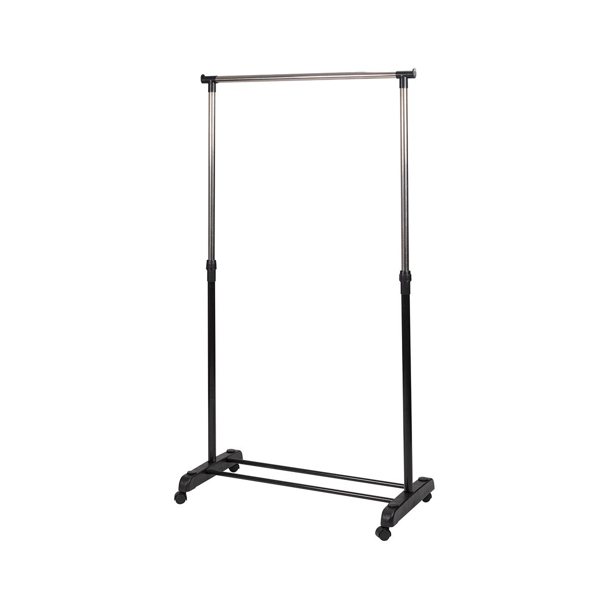 Metalgarderobestativ med hjul, 2 stænger til sko 88x42,5 cm Zulea Kampagne Metalgarderobestativ med hjul, 2 stænger til sko 88x42,5 cm Zulea Kampagne