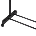 Metalgarderobestativ med hjul, 2 stænger til sko 88x42,5 cm Zulea På Tilbud