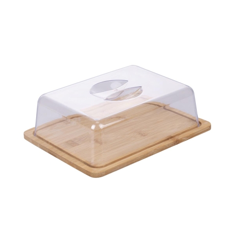 Træskærebræt til ost med låg 24,2x18,8x7,5 cm Savia Kampagne