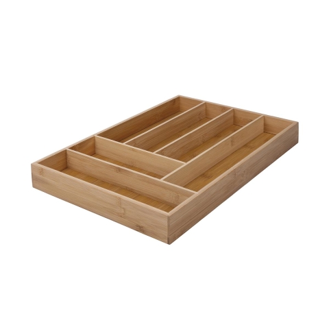 Viora bestikindsats til skuffe med 6 rum i træ 43,2x30,5x5 cm Kampagne