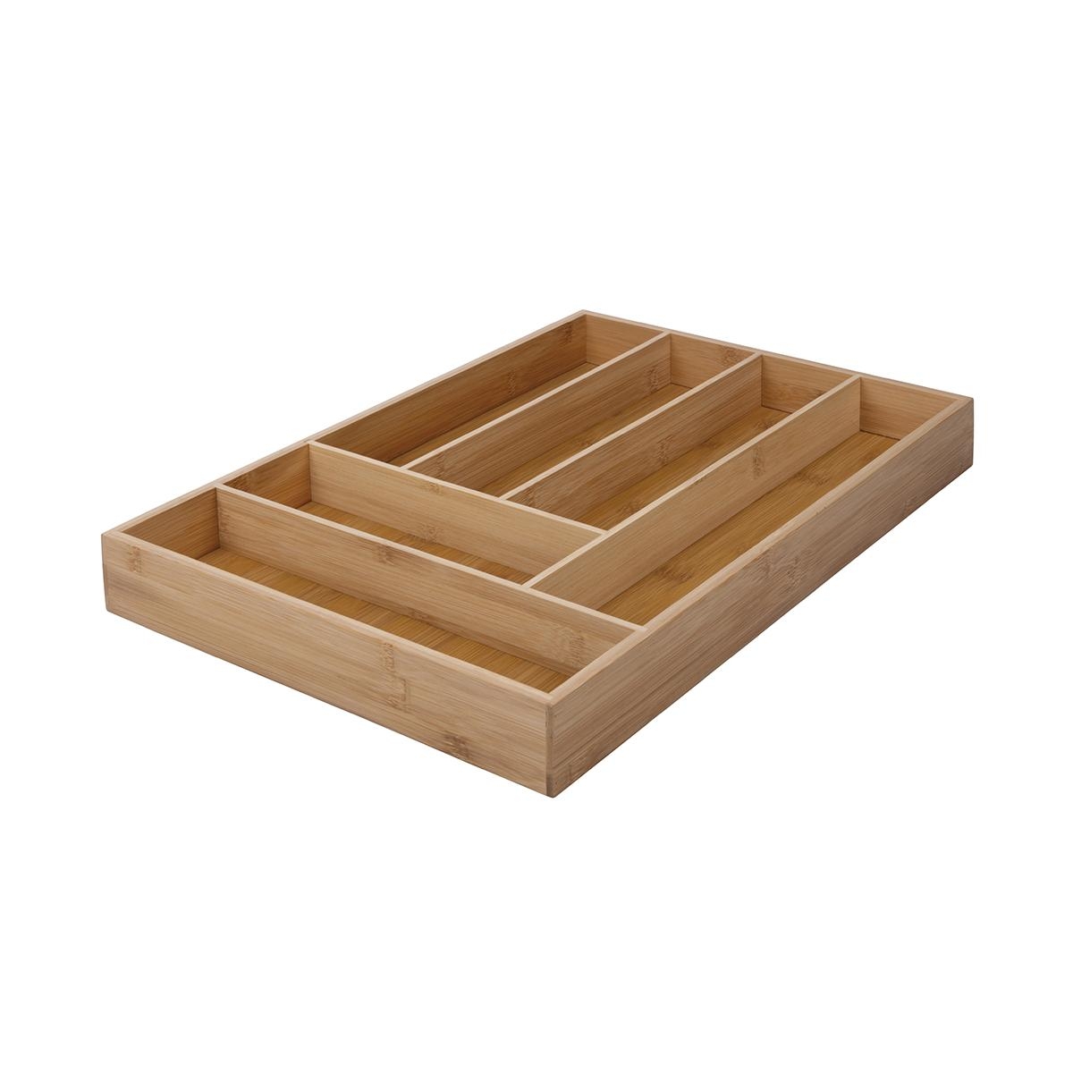 Viora bestikindsats til skuffe med 6 rum i træ 43,2x30,5x5 cm Kampagne