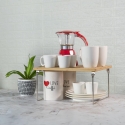 Foldbar køkkenorganizer i træ 32x28x15,5cm Seluna På Tilbud