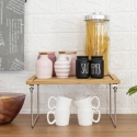 Foldbar køkkenorganizer i træ 32x28x15,5cm Seluna Udvalg