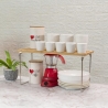 Foldbar køkkenorganisator i træ 47x18,5x22cm Kurnek På Tilbud