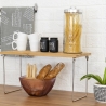 Foldbar køkkenorganisator i træ 47x18,5x22cm Kurnek Mængderabat