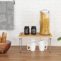 Foldbar træhylde til køkken 31x18,4x15,5cm Mareka Mål