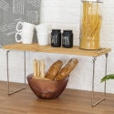Foldbar køkkenorganisator i træ 47x18,5x22cm Kurnek Valgfri