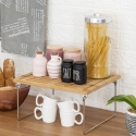Foldbar køkkenorganisator i træ 47x18,5x22cm Kurnek Egenskaber