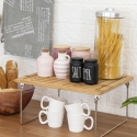 Foldbar køkkenorganisator i træ 47x18,5x22cm Kurnek Mål