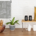 Foldbar køkkenorganisator i træ 47x18,5x22cm Kurnek Omkostninger