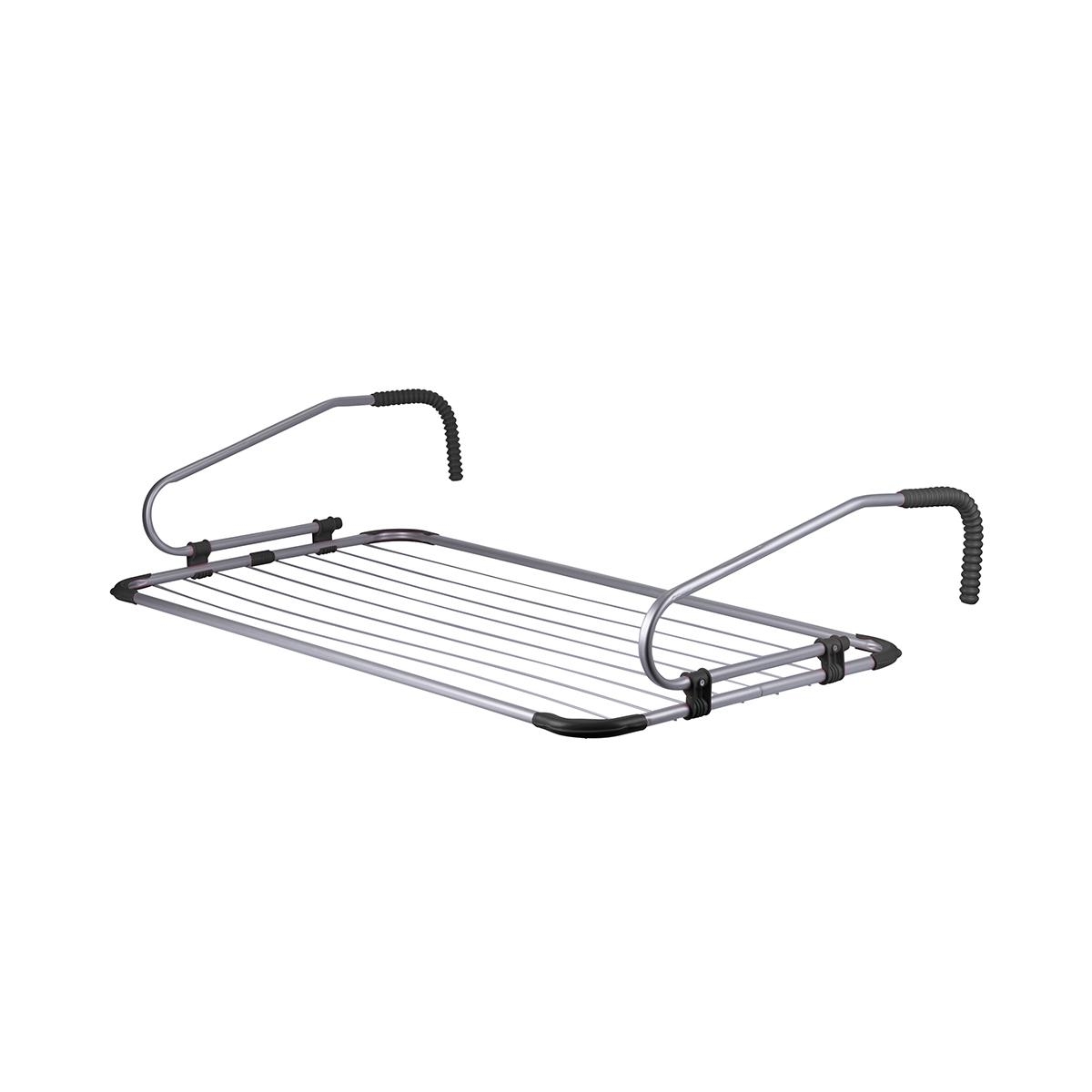 Felora tørrestativ til altan og indendørs brug, 2 kroge, 8 snore, 106x55 cm Kampagne Felora tørrestativ til altan og indendørs brug, 2 kroge, 8 snore, 106x55 cm Kampagne