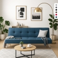 Astralis 2 personers sofa futon sovesofa stof med metalben USB-oplader Kampagne