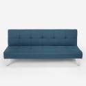Astralis 2 personers sofa futon sovesofa stof med metalben USB-oplader Valgfri