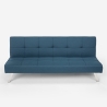 Astralis 2 personers sofa futon sovesofa stof med metalben USB-oplader Valgfri