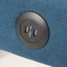 Astralis 2 personers sofa futon sovesofa stof med metalben USB-oplader Egenskaber